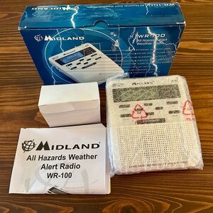 Midland WR-100 All Hazards Alert
Weather Radio NOAA Storm
Warning New In Box